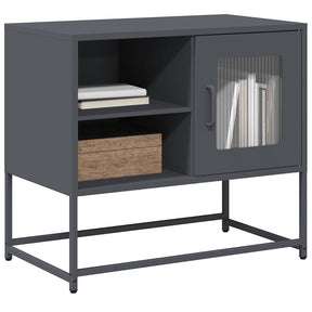 Vidaxl tv-meubel 68x39x60,5 cm staal antracietkleurig