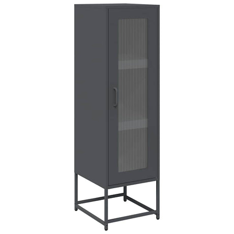 Vidaxl hoge kast 36x39x123 cm koudgewalst staal antracietkleurig