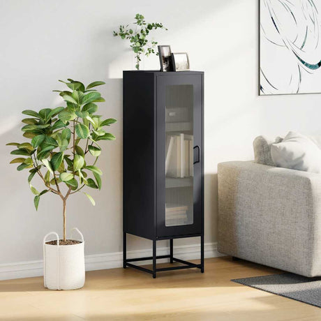 Vidaxl hoge kast 36x39x123 cm koudgewalst staal antracietkleurig