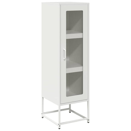 Vidaxl hoge kast 36x39x123 cm koudgewalst staal wit