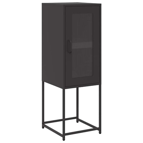 Vidaxl dressoir 36x39x107 cm koudgewalst staal zwart