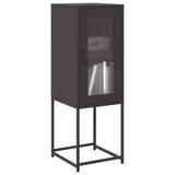 Vidaxl dressoir 36x39x107 cm koudgewalst staal zwart