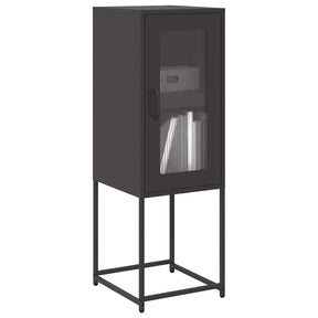 Vidaxl dressoir 36x39x107 cm koudgewalst staal zwart