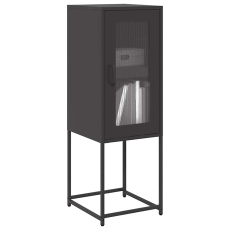 Vidaxl dressoir 36x39x107 cm koudgewalst staal zwart