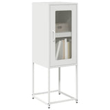 Vidaxl dressoir 36x39x107 cm koudgewalst staal wit