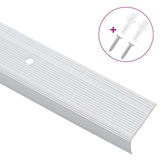 Vidaxl trapprofielen 30 pcs zilver 67 x 3 x 2 cm aluminium