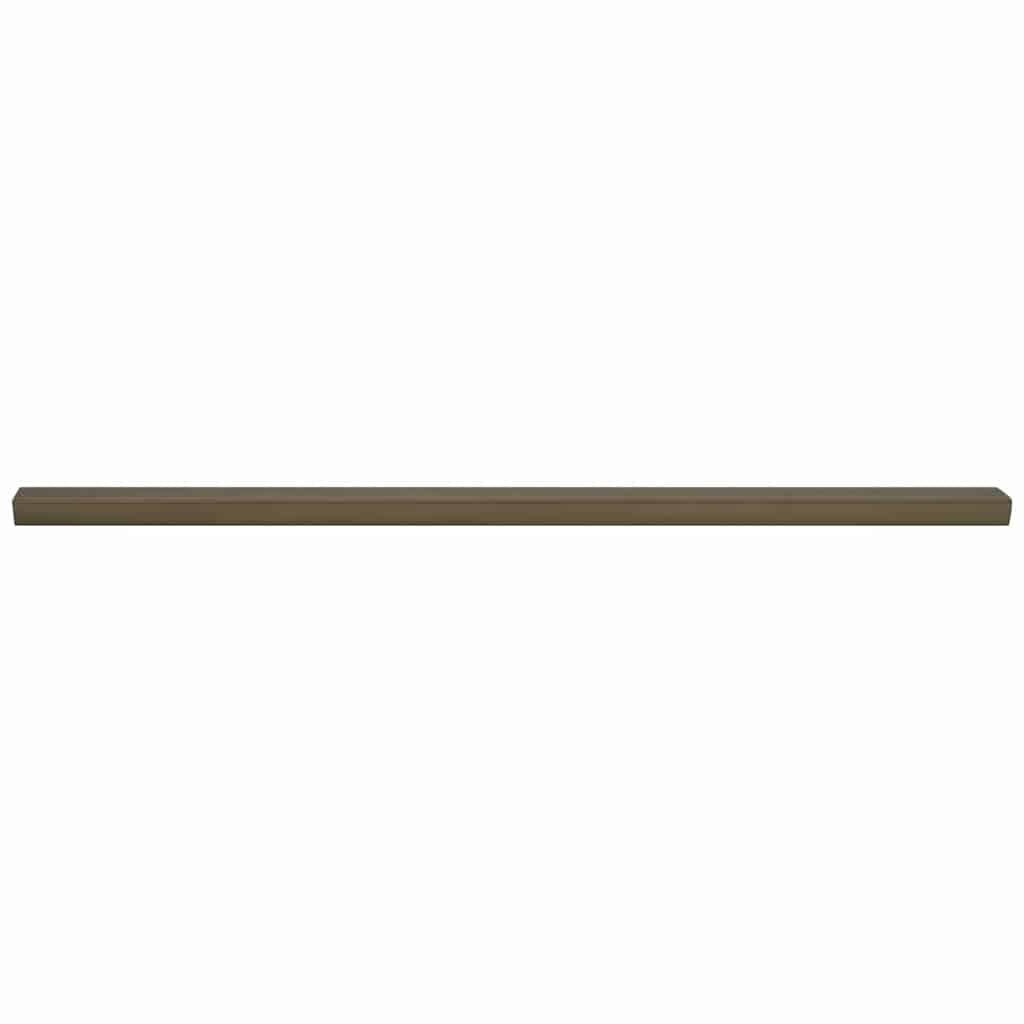 Vidaxl trapprofielen 10 pcs bruin 67 x 3.5 x 3 cm aluminium