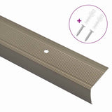 Vidaxl trapprofielen 10 pcs champagne 67 x 3 x 2 cm aluminium