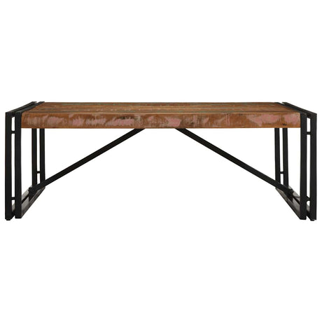 Vidaxl salontafel 100x100x35 cm massief gerecycled hout meerkleurig