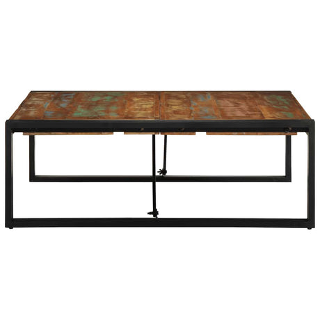 Vidaxl salontafel 100x100x35 cm massief gerecycled hout meerkleurig