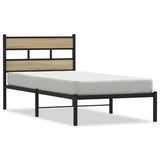 Vidaxl bedframe zonder matras metaal sonoma eikenkleurig 100x190 cm
