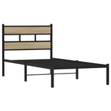 Vidaxl bedframe zonder matras metaal sonoma eikenkleurig 100x190 cm