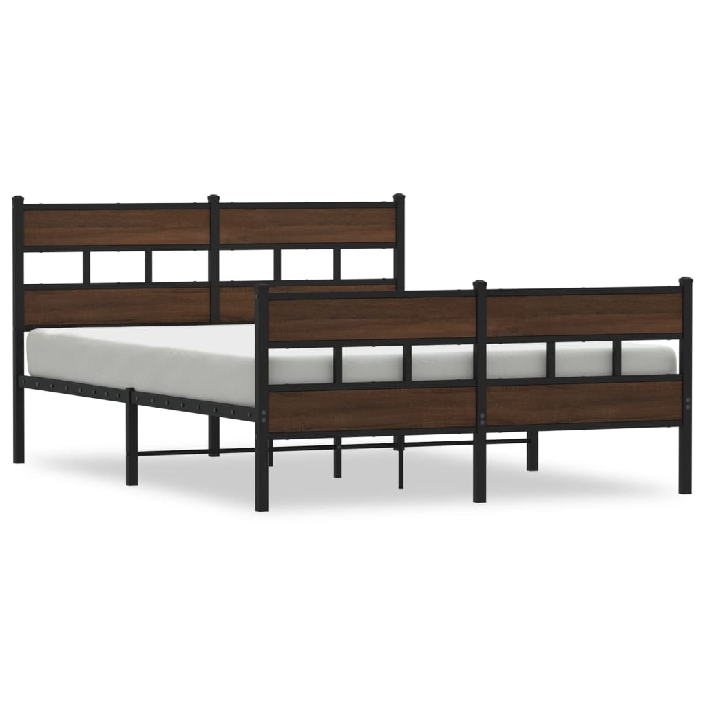 Vidaxl bedframe met hoofdbord en voetbord zonder matras 140x200 cm