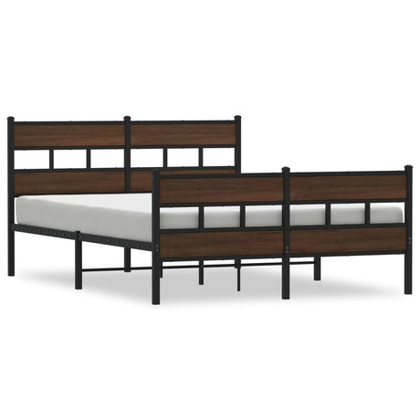 Vidaxl bedframe met hoofdbord en voetbord zonder matras 140x200 cm