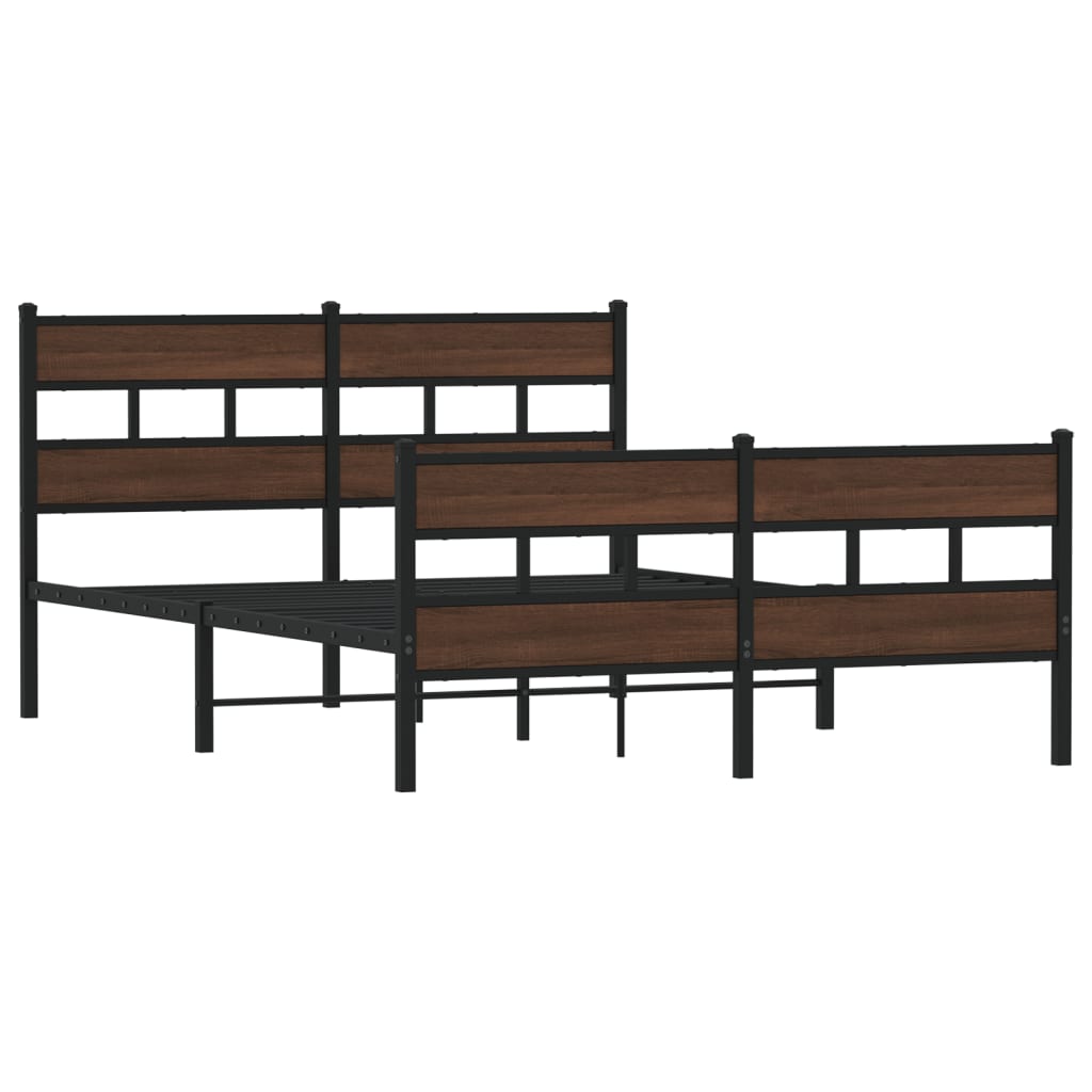 Vidaxl bedframe met hoofdbord en voetbord zonder matras 140x200 cm