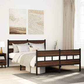 Vidaxl bedframe met hoofdbord en voetbord zonder matras 140x200 cm