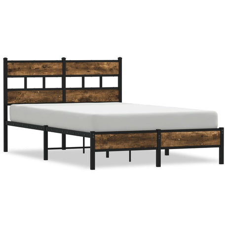 Vidaxl bedframe met hoofdbord zonder matras sonoma eiken 120x190 cm