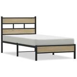 Vidaxl bedframe zonder matras hout sonoma eikenkleurig 90x200 cm