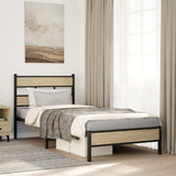 Vidaxl bedframe zonder matras hout sonoma eikenkleurig 90x200 cm