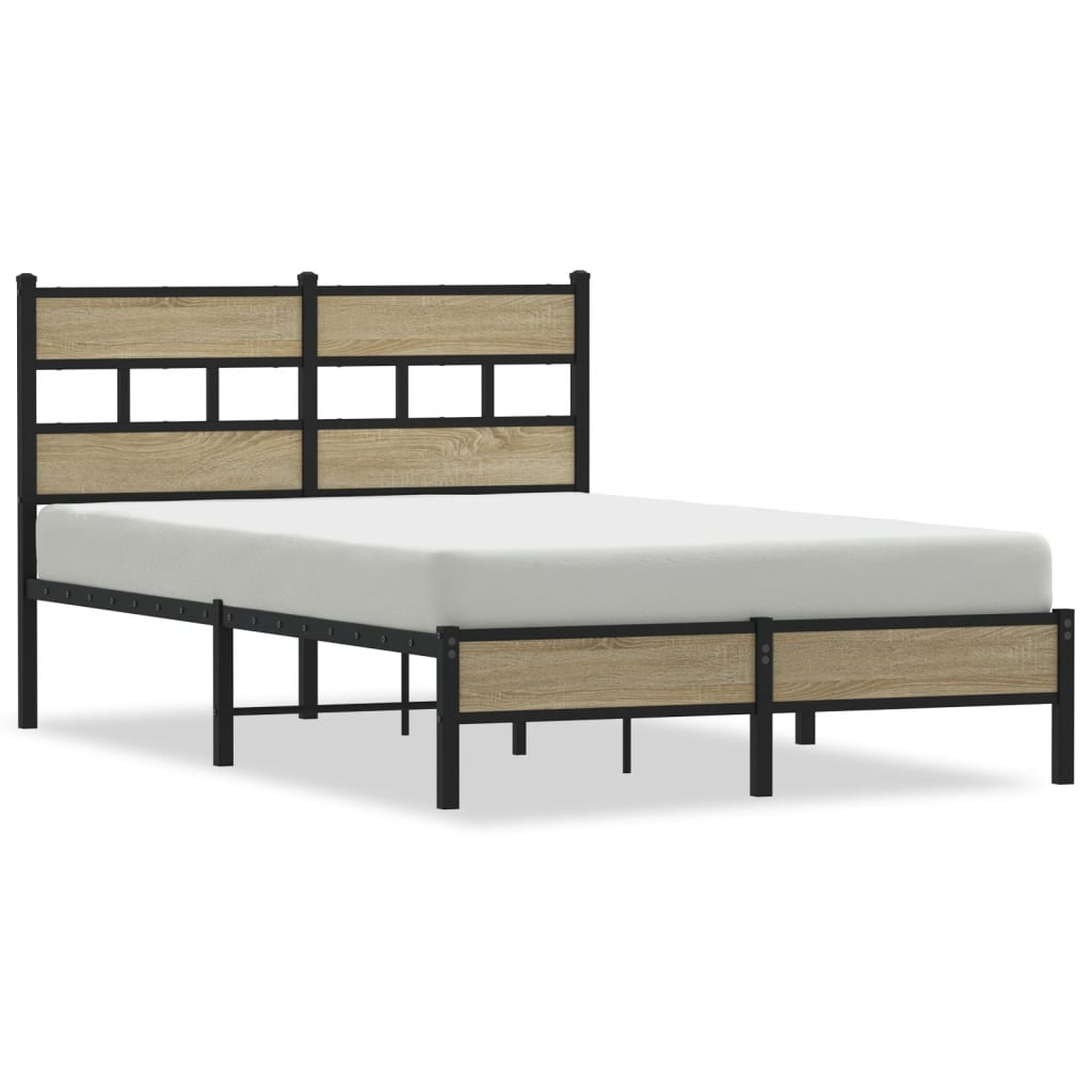 Vidaxl bedframe zonder matras hout sonoma eikenkleurig 120x200 cm