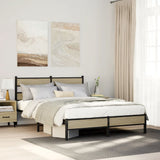 Vidaxl bedframe zonder matras hout sonoma eikenkleurig 140x190 cm