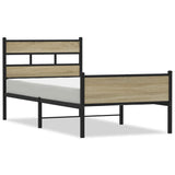 Vidaxl bedframe zonder matras hout sonoma eikenkleurig 100x190 cm