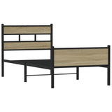 Vidaxl bedframe zonder matras hout sonoma eikenkleurig 100x190 cm