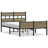 Vidaxl bedframe zonder matras hout sonoma eikenkleurig 120x200 cm