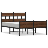 Vidaxl bedframe zonder matras bewerkt hout bruin eikenkleur 120x200 cm