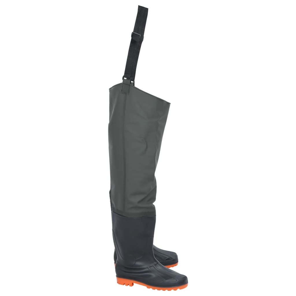 Botas pescador de Vidaxl tamaño 45 verde oscuro