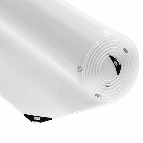 Vidaxl doorzichtig afdekzeil met ogen 3x4 m pvc