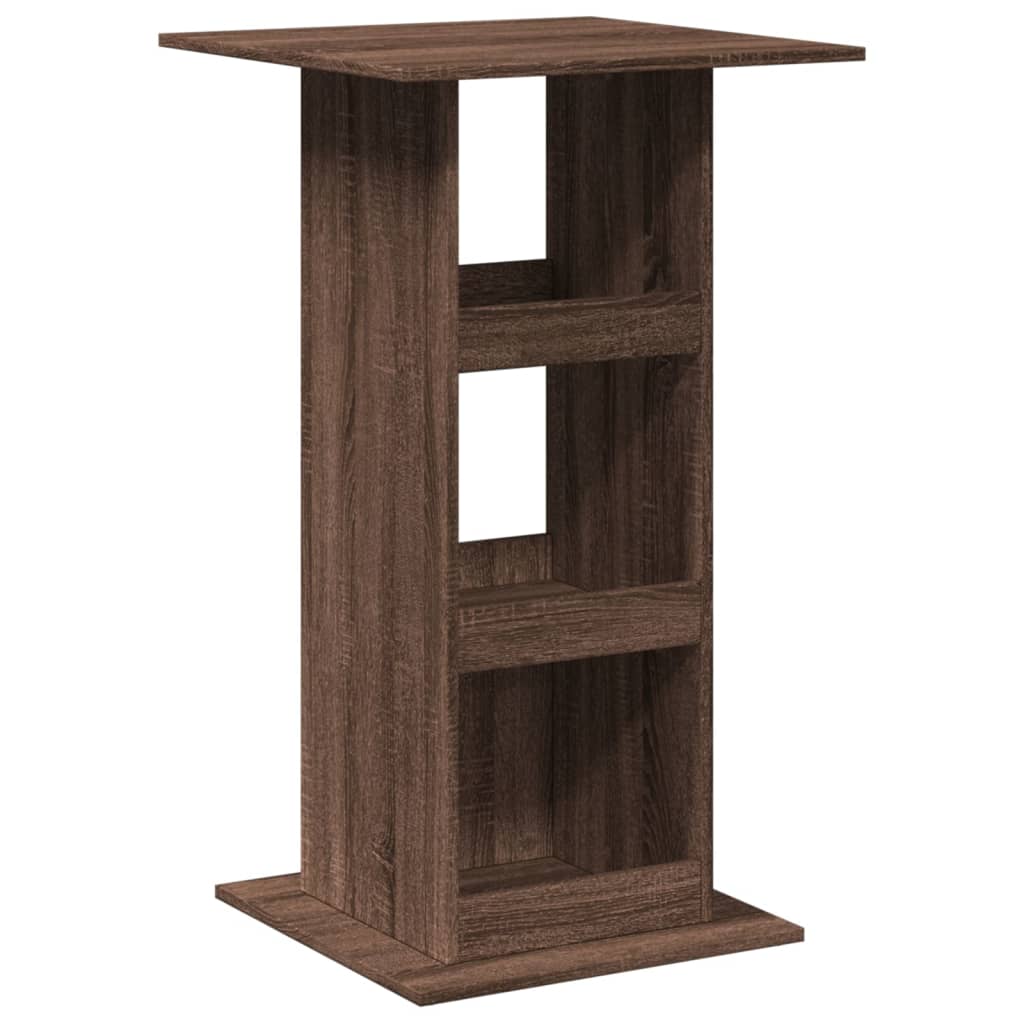 Vidaxl bartafel met opbergruimte 60x60x102 cm hout bruin eikenkleur