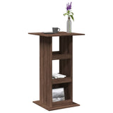 Vidaxl bartafel met opbergruimte 60x60x102 cm hout bruin eikenkleur