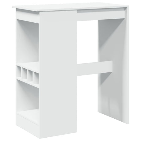 Vidaxl bartafel met rekken 90x47,5x103,5 cm bewerkt hout wit