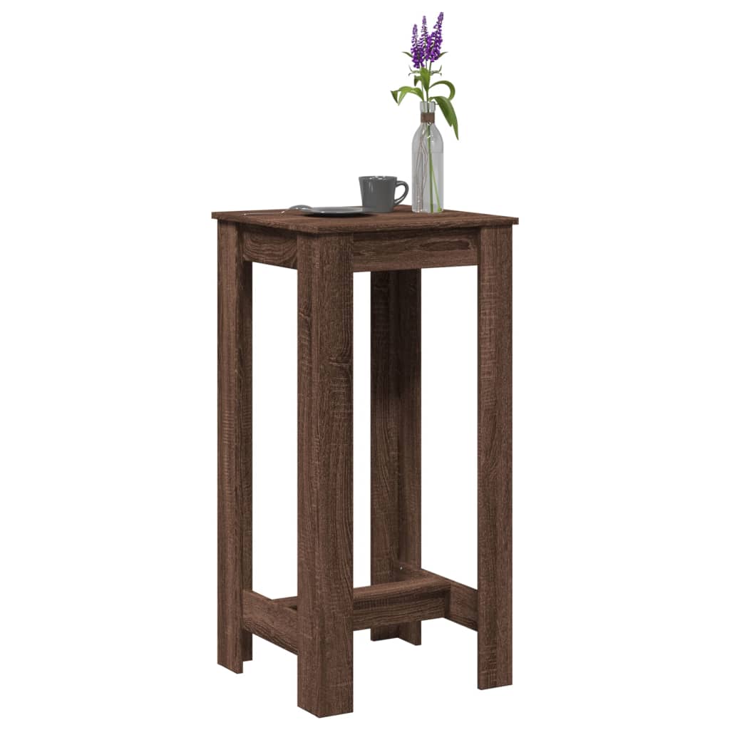 Vidaxl bartafel 51x50x103,5 cm bewerkt hout bruin eikenkleurig