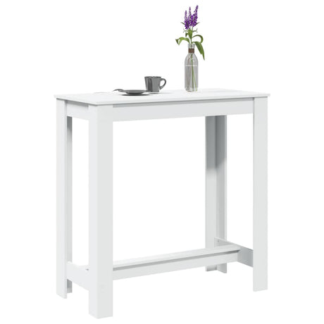 Vidaxl bartafel 102x50x103,5 cm bewerkt hout wit