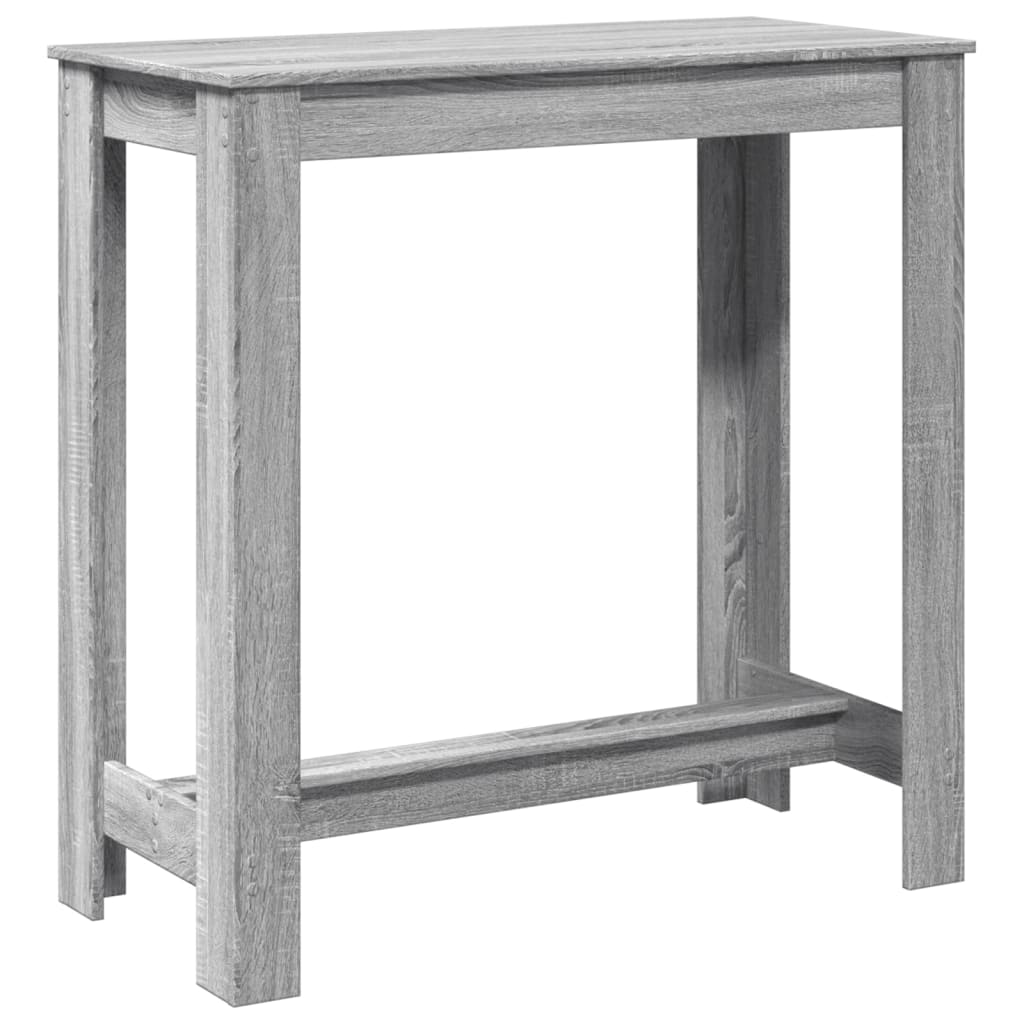 Vidaxl bartafel 102x50x103,5 cm bewerkt hout grijs sonoma eikenkleurig