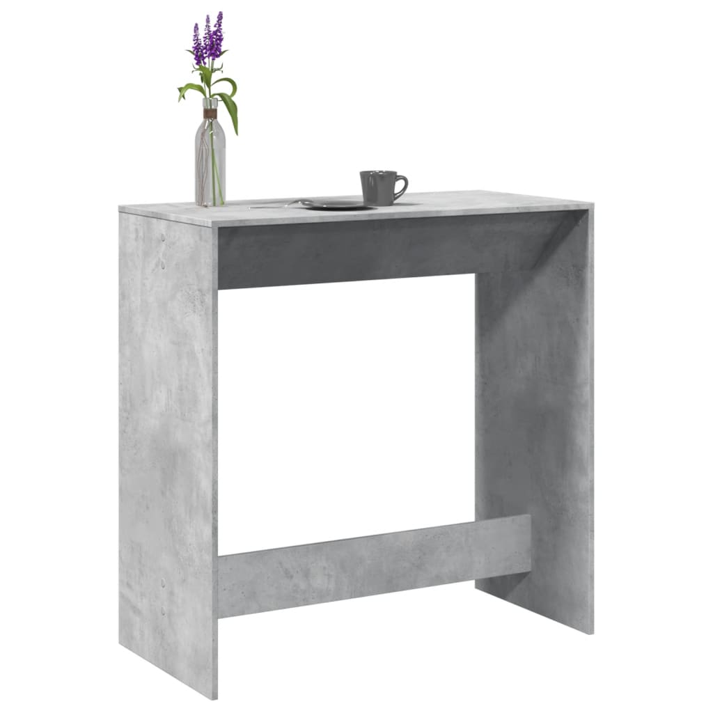 Vidaxl bartafel 102x50x103,5 cm bewerkt hout betongrijs