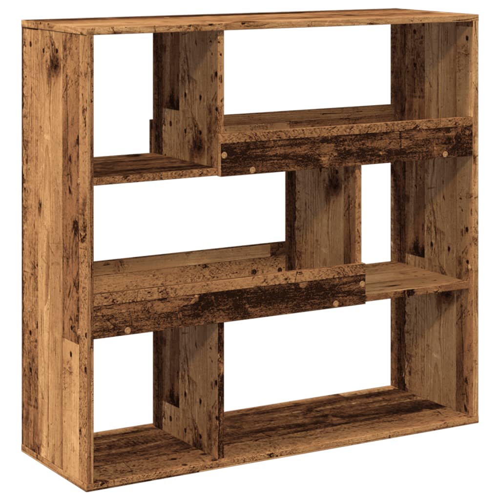 Vidaxl boekenkast kamerscherm 100x33x94,5 cm oud houtkleurig