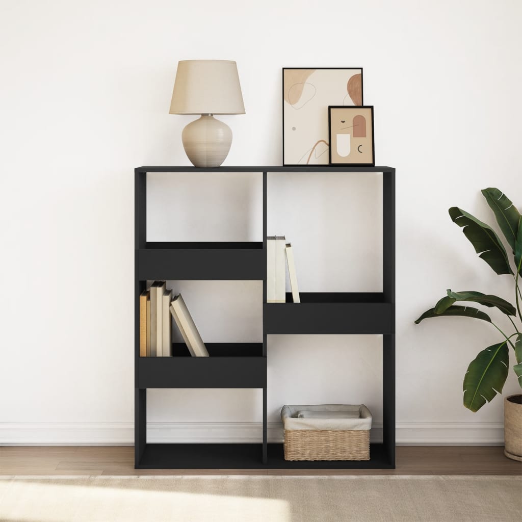 Vidaxl boekenkast kamerscherm 100x33x115 cm zwart