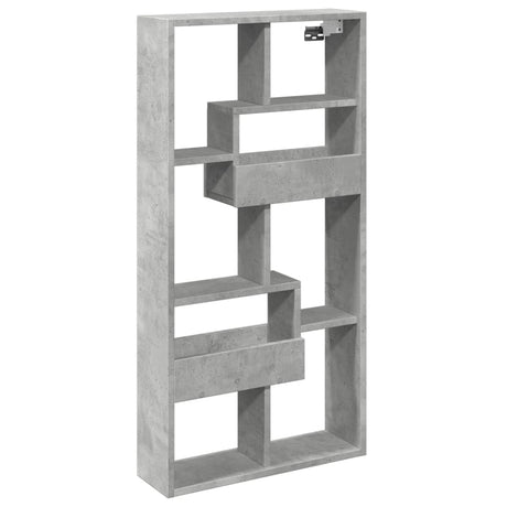 Vidaxl wandkast 50x15x100 cm bewerkt hout betongrijs