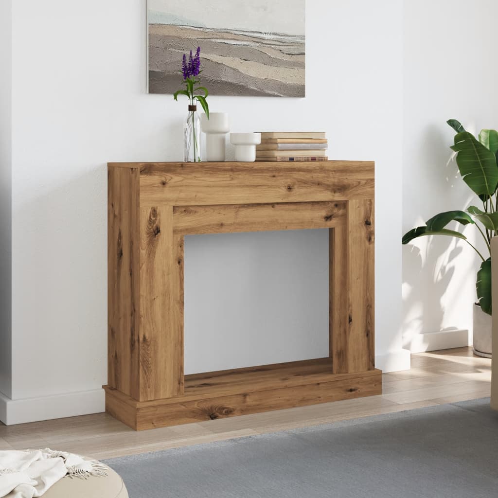Vidaxl haardombouw 100x30x87,5 cm bewerkt hout artisanaal eikenkleurig