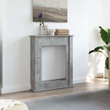 Vidaxl haardombouw 75x20x87,5 cm bewerkt hout betongrijs