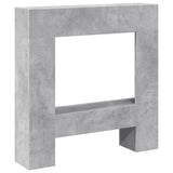 Vidaxl haardombouw 81x18x82 cm bewerkt hout betongrijs