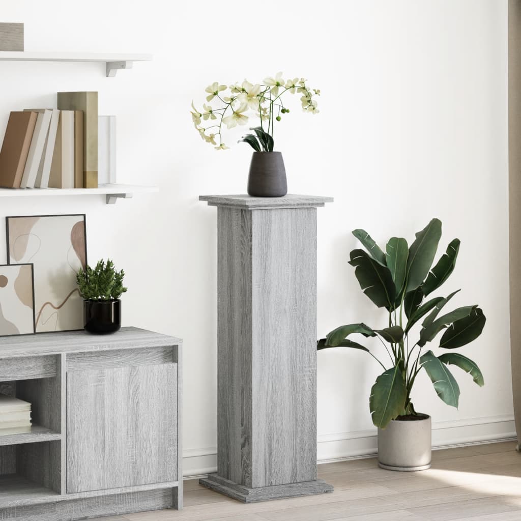 Vidaxl Base med opbevaringsplads 31x30x90 cm Property Wood Grey Sonoma