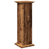 Vidaxl sokkel met opbergruimte 31x30x90 cm bewerkt hout oud houtkleur