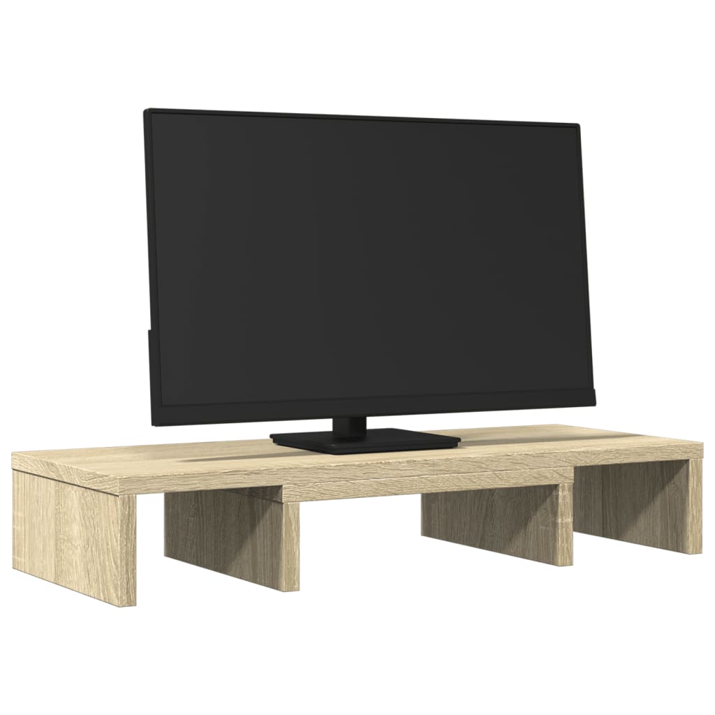 Vidaxl Monitor estándar ajustable 60x24x10.5 cm de madera sonoma roble