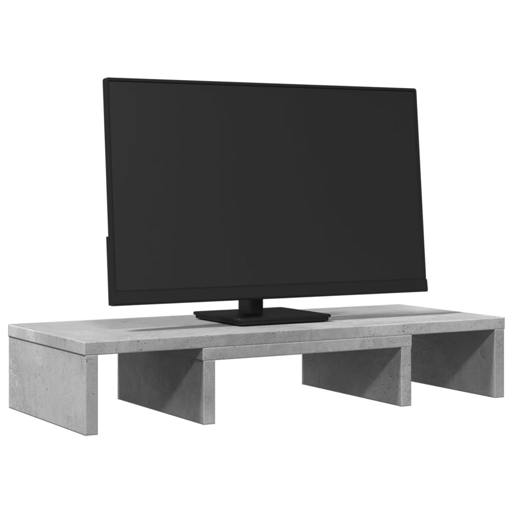 VidaXL monitor standard adjustable 60x24x10.5 cm wood concrete price