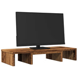 Vidaxl Monitor standard réglable 60x24x10,5 cm Bois Old Wood coloré