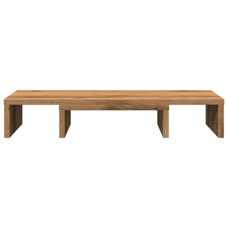 Vidaxl monitorstandaard verstelbaar 60x24x10,5cm hout artisanaal eiken